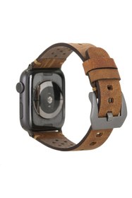 Resim Genel Markalar Applex Watch Uyumlu Deri Kordon Vigo 42-44-45mm G19 Taba 