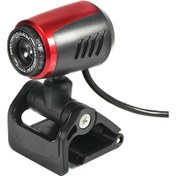 Resim Samdoo Siyah-kırmızı Usb Web Kamerası, 480p, Klip Montajlı, Mikrofonlu, Manuel Odak Ayarı 