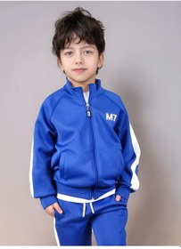 Resim Scuba Fermuarlı Takım Saks Mavi 