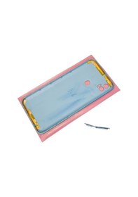 Resim Tecno Spark 7t Kf6p Uyumlu Full Kasa Arka Kapak Batarya Kapağı - Mavi Çok Renkli 