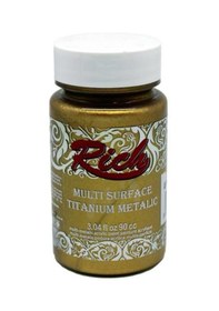 Resim Rich Multi Surface Titanium Metalik Boya 90 Cc. 2524 Antik Altın 