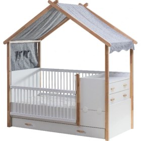 Resim Bubu Home Myhouse Büyüyen Bebe Karyolası 80X180 