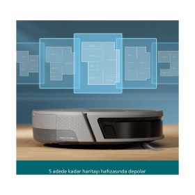Resim Philips Homerun 9000 Serisi Çöp Istasyonlu Akıllı Robot Süpürge XU9100/10, Islak/kuru Temizlik Yapabilen, Ultra Güçlü Emiş, Yıkanabilir Epa Filtrli 