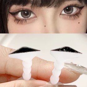 Resim 1 adet Başlangıç için Kolay Kullanımlı Eyeliner Damga Aracı - Hızlı ve Pürüzsüz Göz Makyajı Yardımcısı, Siyah Eyeliner Damga Aracı, Kolay Uygulama için Mükemmel, ABS Plastik Fırça ile Naylon Kıllar, Palm Fırça Tasarımı, Normal Cilt için İdeal, Makyaj Fırçaları ve Araç 