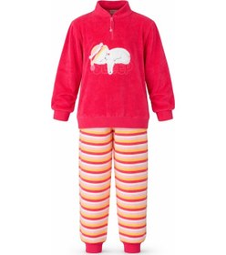 Resim Kız Çocuk Kadife Pijama Takımı 1668 Fuşya Fuşya 