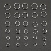Resim 100 adet 304 Paslanmaz Çelik 1.0 Kalınlık 5mm/6mm/7mm/8mm/9mm/10mm Atlama Halkası, Açık Halka Daire Kolye Bilezik Bağlantı Parçaları, Kendin Yap Takı Yapım Aksesuarları 