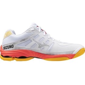 Resim Wave Voltage 2 Unisex Voleybol Ayakkabısı Beyaz / Turuncu Çok Renkli 