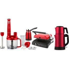 Resim King Elagance Çeyiz Paketi Kırmızı (K441R+K462R+KCM331-KKB973) 