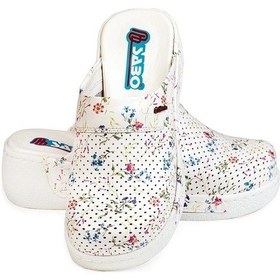 Resim Çiçek Desenli Sabo Terlik Çok Renkli 