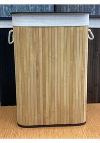 Resim Bambu Kirli Çamaşır Sepeti Dikdörtgen Diğer 
