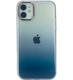 Resim Nettech - Apple Uyumlu iPhone 11 Sert Gökkuşağı Seri Arka Koruma Kılıf - Yeşil Yeşil 