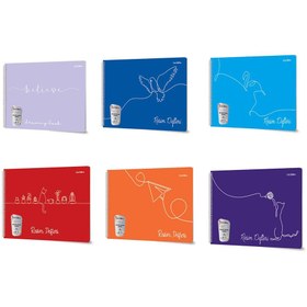 Resim Çınar 24 x 34 cm 25 Yaprak Spiralli Resim Defteri - Asorti 