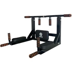 Resim Hepitop 3'ü 1 Arada Çift Yönlü Barfiks Ve Dips Aleti, Siyah 