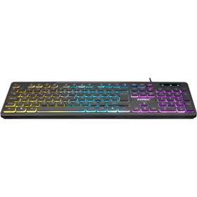 Resim Everest KB-120 Sleek USB Gökkuşağı Aydınlatmalı Q Gaming Oyuncu Klavyesi 
