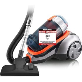 Resim Emerio ECO Zyklon Elektrikli Süpürge 600 Watt Güç + Güç Regülatörü, 3L, HEPA H13 Filtre, CyclonePro Metal 