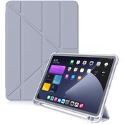 Resim iPad Uyumlu Air Uyumlu 5 Uyumlu 10.9" 2022 M1 Kılıf Kalem Bölmeli Trifolding Cas 