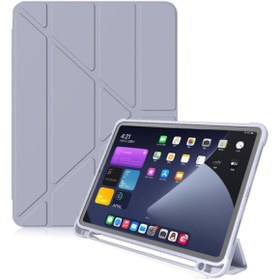 Resim iPad Uyumlu Air Uyumlu 5 Uyumlu 10.9" 2022 M1 Kılıf Kalem Bölmeli Trifolding Cas 