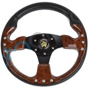 Resim Genel Markalar Maun Ahşap Renk Her Araca Uyumlu Spor Direksiyon 