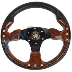 Resim Genel Markalar Maun Ahşap Renk Her Araca Uyumlu Spor Direksiyon 