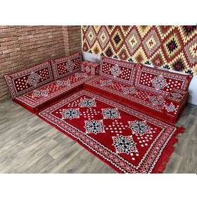 Resim Coton Şark Köşesi Atlantis Desenli Minder Konsepti 9 Parça 