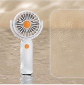 Resim Yaratıcı Sevimli Taşınabilir El Tipi Vantilatör, Elektrikli Vantilatör Beyaz, 