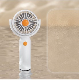 Resim Yaratıcı Sevimli Taşınabilir El Tipi Vantilatör, Elektrikli Vantilatör Beyaz, 