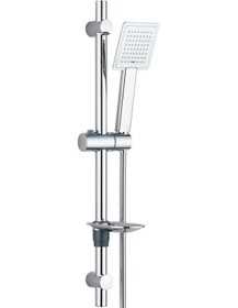 Resim T-may Çam Oval Borulu Hareketli Sürgülü Duş Seti Üst Takımı Krom 