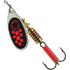 Resim Mepps Black Fury Gümüş Kırmızı No:1 3.5g Döner Olta Kaşığı 