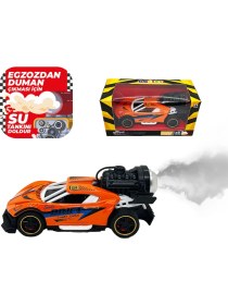 Resim Gokidy Spray Fonksiyonlu Pilli Metal Çek Bırak Araba Sesli Işıklı Turuncu 