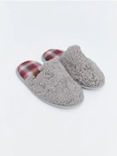 Resim LC Waikiki Gri Pelüş Erkek Ev Terliği 