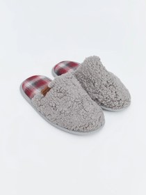 Resim LC Waikiki Gri Pelüş Erkek Ev Terliği 