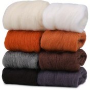 Resim Premium İğne Keçeleme Kiti - Toplam 80g, 8 Canlı Renk, DIY El İşleri & El Döndürücüler için Doğal Yün Roving İplik, Her Biri 10g, El Sanatları Malzemeleri, Keçeleme Severler 
