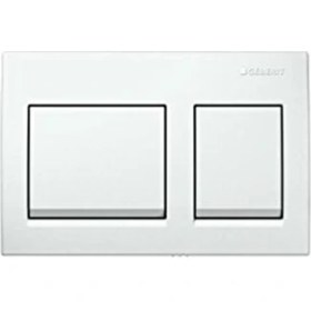 Resim Geberit ALPHA15 Kumanda Kapağı Çift Basmalı, Beyaz 