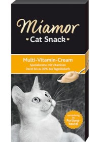 Resim Miamor Cream Multi Vitamin Kedi Ödülü 6 X 15 Gr 