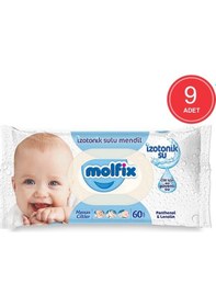 Resim Molfix Hassas Ciltler Izotonik Sulu Mendil 9 X 60'Lı 