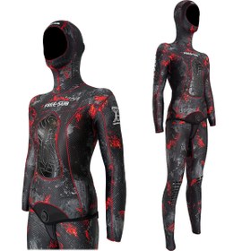 Resim Free-Sub 5mm Troya Yamamoto39 Kadın Avcı Dalış Elbisesi - M 