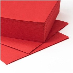 Resim Ikea Fantastisk Peçete Kırmızı 50 Adet 40 x 40 CM 