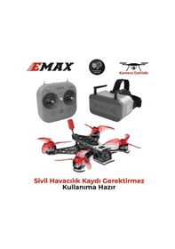 Resim Emax Tinyhawk Iıı Plus Freestyle Rtf Analog Kameralı Fpv Racing Drone W/kumanda+goggles Gözlük Kullanıma Hazır 