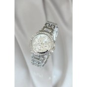 Resim Spectrum Gümüş Renk Zirkon Taşlı Metal Kadın Saat 