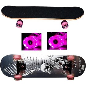 Resim Avessa Işıklı Silikon Teker Kaykay No:2 Çok Renkli 