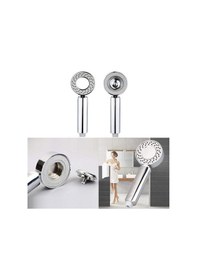 Resim Zhltools Çift Taraflı Yüksek Basınç Su Akıtan Şampuan Hazneli Duş Başlığı Gümüş 