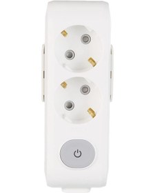 Resim Multi-let İkili Priz Anahtarlı Topraklı Çocuk Korumalı Klemensli 1 