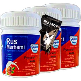 Resim Playboy Blue Tüylere Krem Rus Merhemi 3'lü x 50 ml + Yanında Jel 