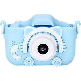 Resim QASUL QASUL Çocuk Dijital Fotoğraf Makinesi Kılıfı CMR 9 Kedi Kılıf 