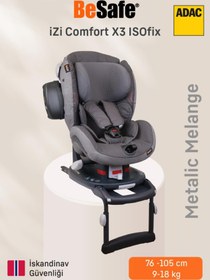 Resim BeSafe iZi Comfort X3 9-18 kg Metallic Melange Oto Koltuğu Outlet 