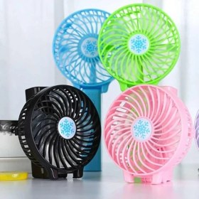 Resim Şarjlı Mini Fan - Sessiz Soğutucu - El Fanı Vantilatör - Ayarlanabilir Masaüstü 
