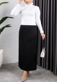 Resim CNG MODA Scuba Kumaş Kalem Etek 