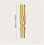 Resim Turcoshop11 1 Adet Pirinç Nozzle Evrensel Bağlantı Ayarlanabilir Vana Bahçe Oto Yıkama 