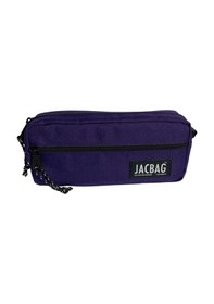 Resim Jacbag Çift Fermuarlı Mor Kız Çocuk Kalem Kutusu Çok Renkli 