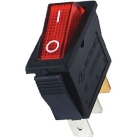 Resim On/Off Anahtar Işıklı Kırmızı 
